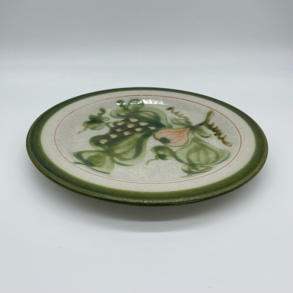 Vintage John B Taylor Ceramics Harvest 10” Dinner Plate Pear Grapes Louisville - Picture 9 of 11